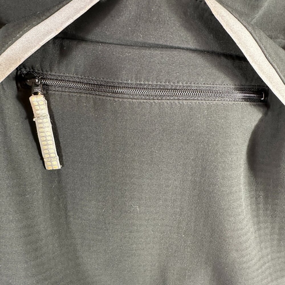Vintage 90s Nike Full Zip Running Windbreaker Jacket Women’s Size L Gray Black - Picture 10 of 14
